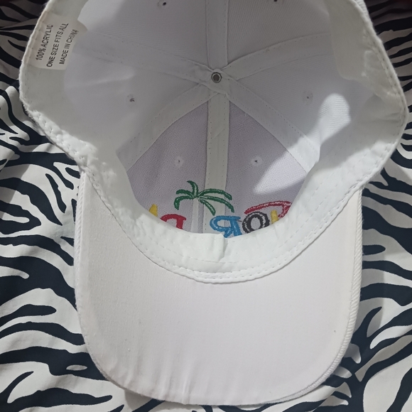Men Florida multicolor embroidery white adjustable snap hat - Picture 8 of 10